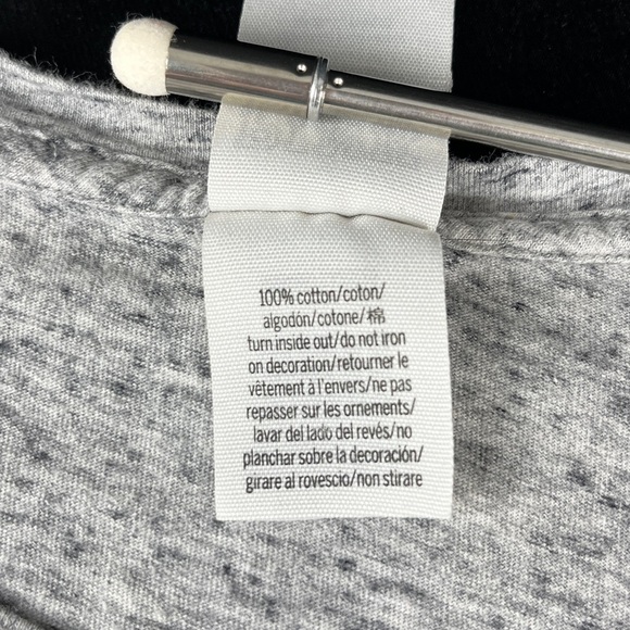 PINK Victoria’s Secret Iconic Dog Logo SS T-Shirt Size S Heathered Gray Black - Picture 15 of 16